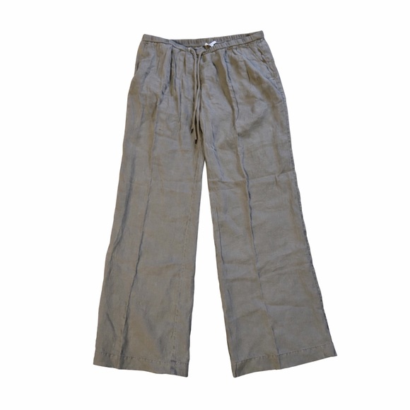 🤎 James Perse 100% Linen Wide Leg Pants – Size 4 NWT - Picture 4 of 6